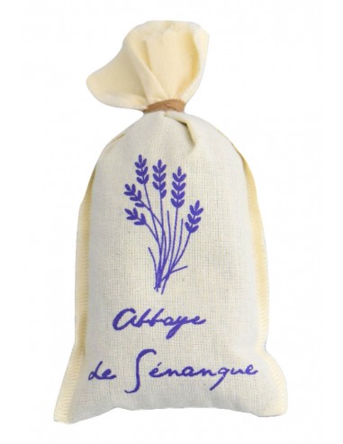 Petit sac écru de lavande - Abbaye de Sénanque · Artisanat de Qualité ·  Boutique de Sénanque.