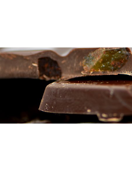 Chocolat noir à l'écorce de citron confite