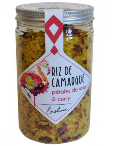 Riz de Camargue aux Pétales de Rose et Curry