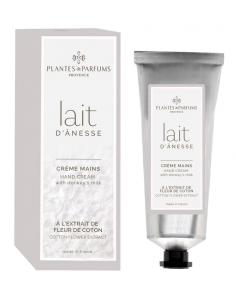 Crème mains au lait d'ânesse et à l'extrait de coton