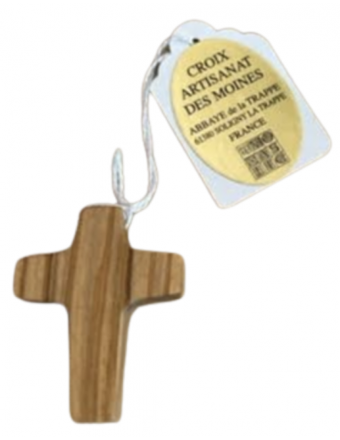 Croix pendentif en bois d'olivier
