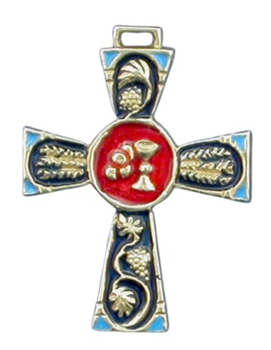 Croix d'art en bronze - Calice