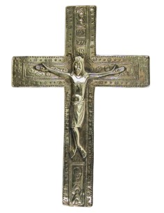 Croix d'art en bronze - Chrisme