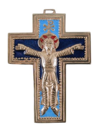 Croix d'art en bronze - Chrisme