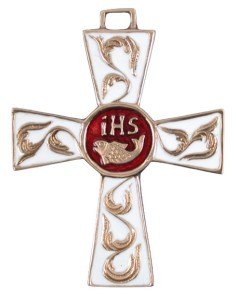 Croix d'art en bronze - Poisson