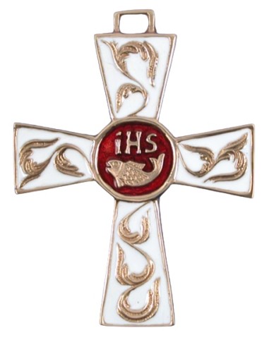Croix d'Art en Bronze - Poisson
