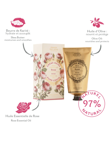 Crème mains - Rose envoûtante