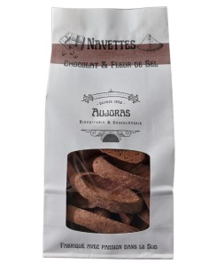 Navettes au chocolat et la fleur de sel