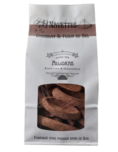 Navettes au chocolat et la fleur de sel