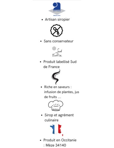 Sirop artisanal de lavande