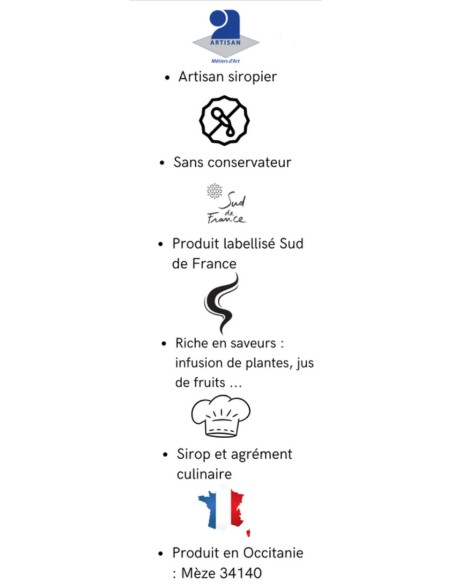 Sirop artisanal de lavande