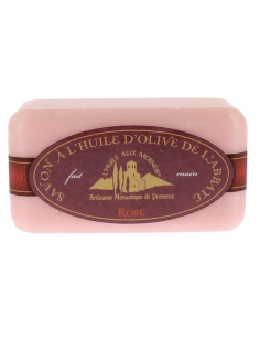 Savon à l'huile d'olive, senteur rose