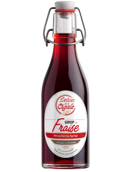 Sirop artisanal de fraises