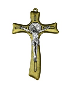 Croix de Saint Benoît en bronze