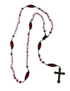 Chapelet en verre de Bohême