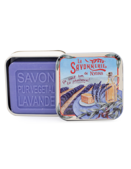 Boite métal savon Le Champ de Lavande