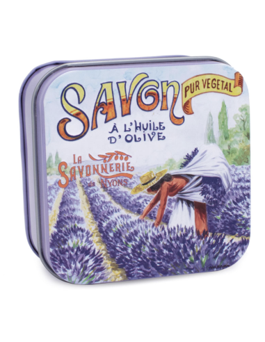 Boite métal savon La Cueillette de la Lavande