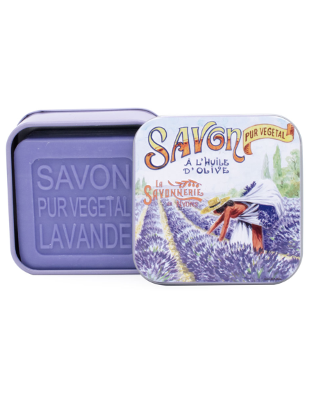 Boite métal savon La Cueillette de la Lavande