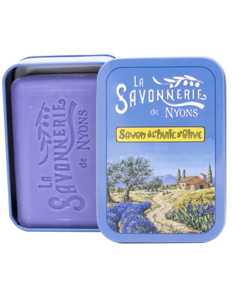 Boite métal savon 200 g Paysage de Provence