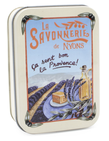 Boite métal savon 200 g Le Champ de Lavande