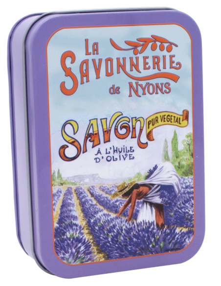 Boite métal savon 200 g La Cueillette de la Lavande