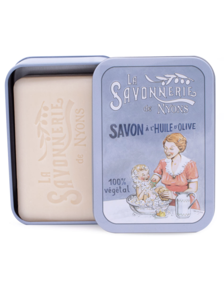 Boite métal savon 200 g Bébé et Maman
