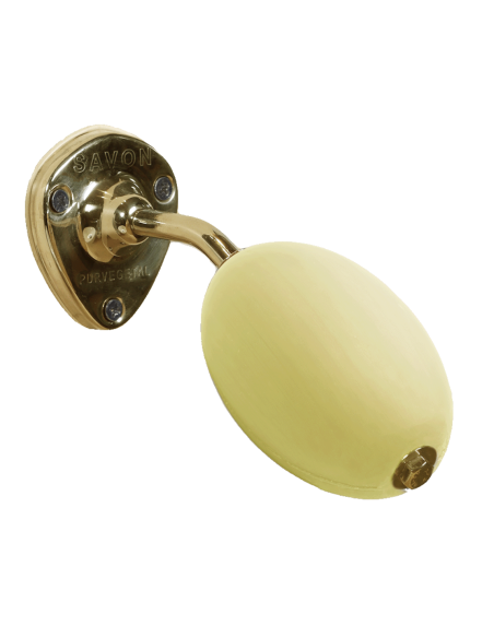 Savon rotatif verveine et son support laiton