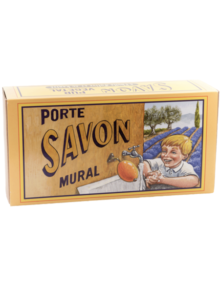 Savon rotatif d'antan et son support laiton