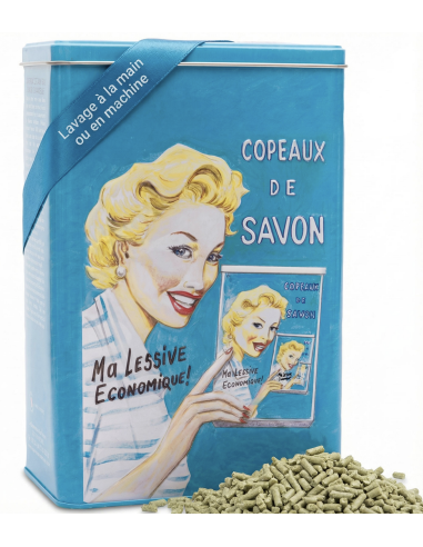 Boîte Métal de Copeaux de Savon de Marseille