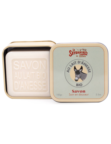 Boite métal Savon au lait d’ânesse Bio