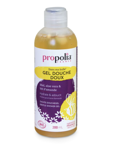 Gel douche doux Bio Miel, Aloe vera & Lait...