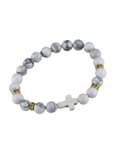 Bracelet coloris turquoise blanche