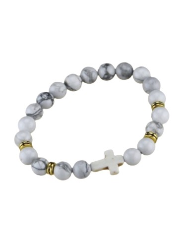 Bracelet coloris turquoise blanche