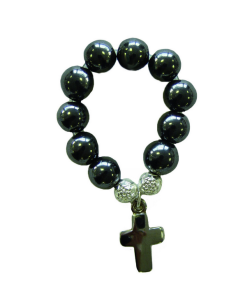 Dizainier en perle hématite