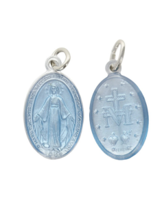 Médaille de la Vierge Miraculeuse bleue