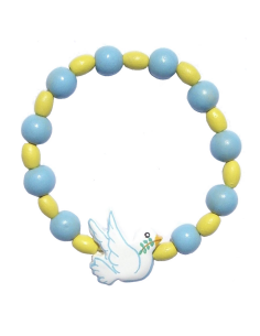 Bracelet colombe bleu