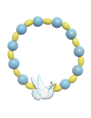 Bracelet colombe bleu