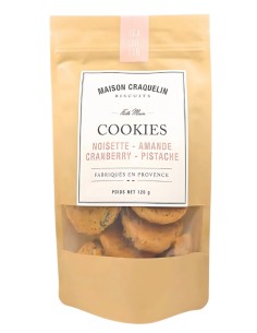 Cookies de Provence Noisette - Amande - Cranberry - Pistache