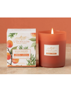 Bougie abricot romarin