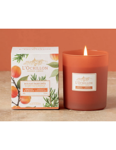 Bougie abricot romarin