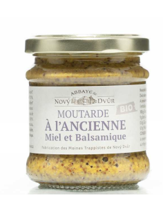 Moutarde bio au miel et au balsamique